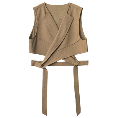 绑带背心马甲2026年春季新款百搭