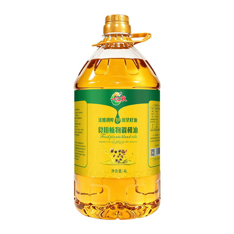 一江秋山茶籽调和油4L家用食用油热炒凉拌炒菜油源头厂家植物油