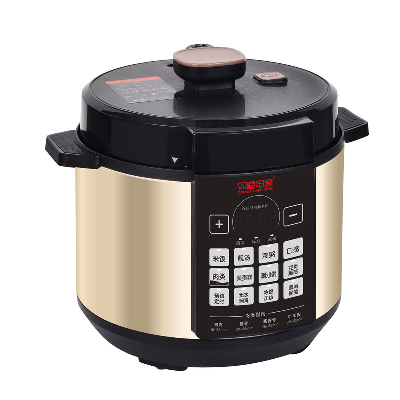 双喜陶瓷釉不粘内胆电压力锅4-6L