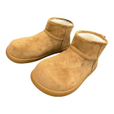 雪地靴棉鞋！冬季男士外贸加绒加厚东北羊羔毛厚底防滑棉鞋小短靴