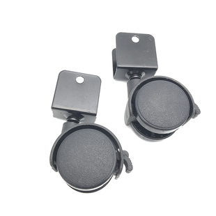 1.5寸夹板万向轮带刹夹板万向轮 桌轮 万向脚轮 沙发轮 转向轮子