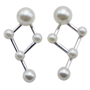回馈7折价！售完无补！ 通体纯银人造贝珠耳饰耳钉合集