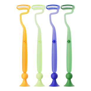 巴氏竖刷成人牙刷软毛刷S型刷头长头弧形刷面情侣家用清洁牙刷