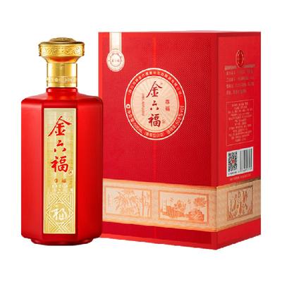 金六福50.8兼香白酒500ml×1瓶酌