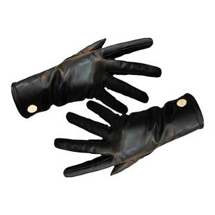 Jeep吉普皮手套女士冬季加绒加厚保暖骑车防风防水纯羊皮手套触屏