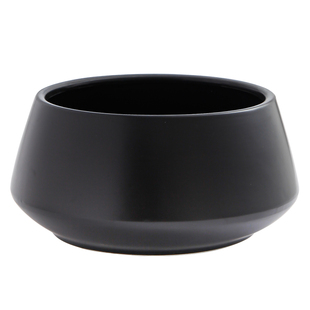 矮胖ins简约多肉花盆陶瓷透气带托盘大号个性绿萝蝴蝶兰盆大口径