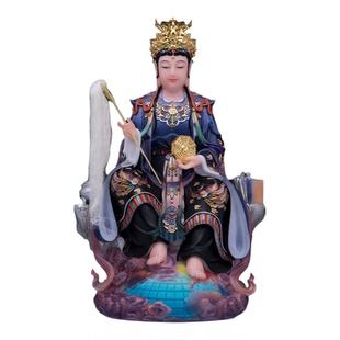 地母娘娘佛像后土娘娘汉白玉彩绘居家供奉保平安摆件地母元君神像