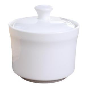 景德镇纯白炖盅轻奢骨瓷带盖隔水炖盅蒸汤蒸蛋燕窝儿童家用陶瓷罐