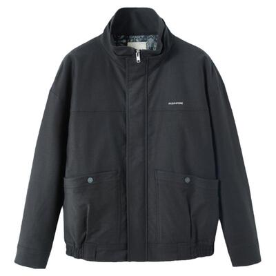 流石男装立领高端棉服休闲棉夹克