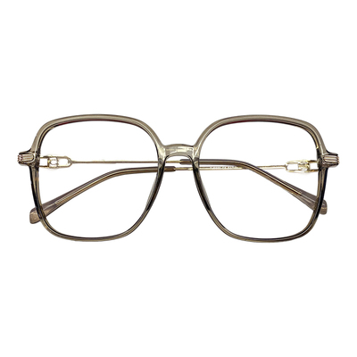 初明茶色显白大框显脸小近视眼镜