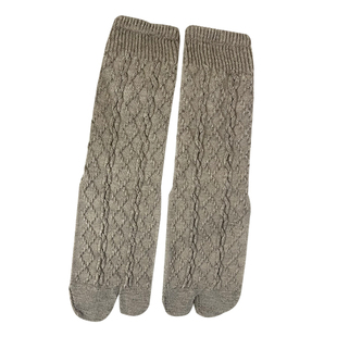 纯色麻花羊毛分趾袜秋冬季保暖tabi二趾袜堆堆袜ins韩风基础款袜