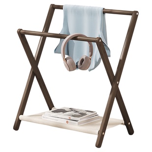 衣帽架落地床边收纳净衣裤隔夜晚上放脱下衣服收纳神器晾衣服架子