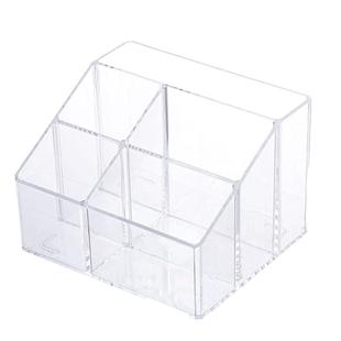 透明亚克力收纳盒梳妆台化妆品整理化妆刷笔筒家用大容量笔桶收纳