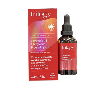 现货新西兰Trilogy萃乐活玫瑰果油精华45ml 痘印紧致肌肤榛果油