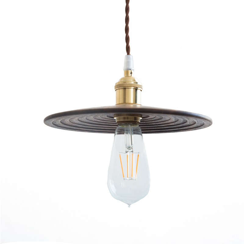 实原木日式侘寂风黑胡桃店铺床头过道吧台民宿餐茶室客厅复古吊灯