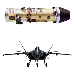 歼20涡喷涡扇合金发动机模型WS15土星文化歼击机迷你引擎科技教学