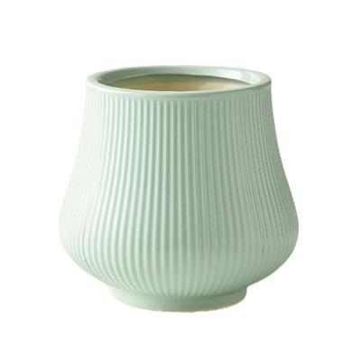 欧式小号蝴蝶兰专用盆栽奶油风