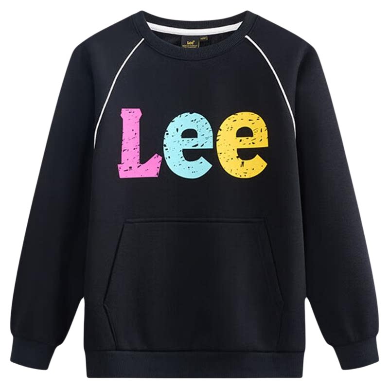 Leekids加绒秋冬男女童卫衣