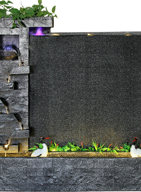 欧式风庭院门厅喷泉造景创意装饰