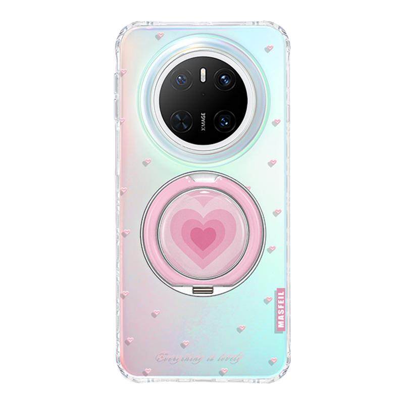 ANGYING × 爱心旋律适用华为Mate80Promax手机壳磁吸支点Lo9新款高级mate60全包风简约mt70带支架por+保护套