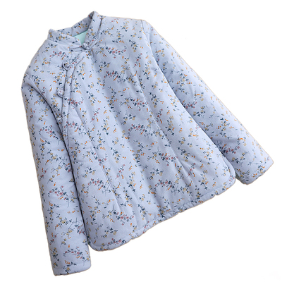 中式国潮复古棉袄纯棉花斜襟盘扣