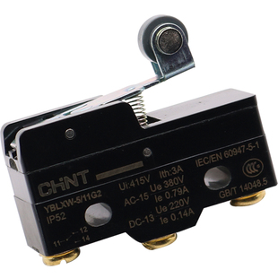 CHNT正泰行程限位微动开关YBLXW-5 11G2小型带滚轮Z-15GW22-B常开