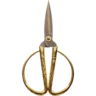 喜庆开业剪彩礼仪颁奖圆形塑料托盘金丝绒盖布托盘布亮面剪刀金色