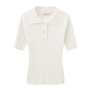 回力1927纯棉针织短袖POLO衫女士2026设计师限定新款休闲潮流百搭