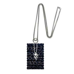 D.HOUSE编织中性朋克男汽车钥匙包手机挂绳电梯门禁卡套 黑色魔法