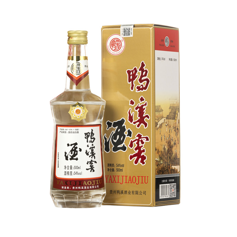 鸭溪窖酒复古54度浓香型白酒整箱6瓶固态法粮食酒贵州老字号酒厂