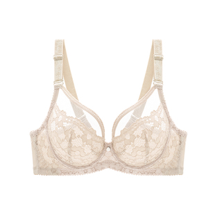 怡倩【Marry水晶杯2件装】薄款内衣女大胸显小胸罩蕾丝超薄文胸