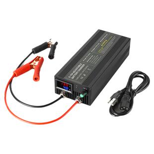 12V锂电池智能充电器60A85a电压可调14.6V100A磷酸铁锂电池适配器