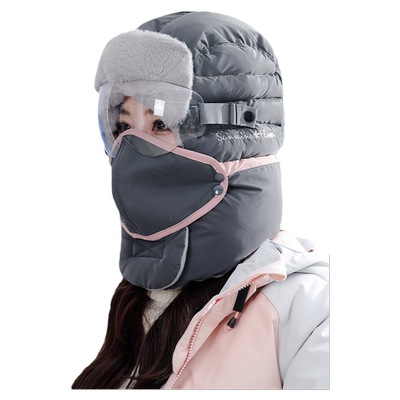 冬季骑车神器防风防寒雷锋帽子女