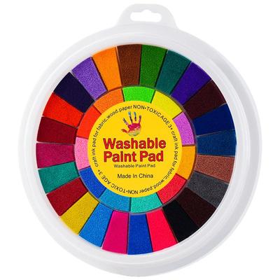彩色手指画颜料儿童可水洗印泥