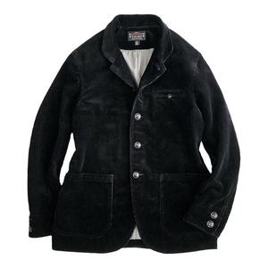西里布全棉黑色灯芯绒立领西服司闸员咔叽复古工装外套新品非rrl