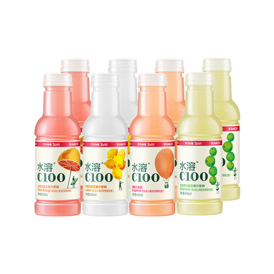 农夫山泉水溶C100饮料445ml*8瓶多口味组合满足每日维生素C