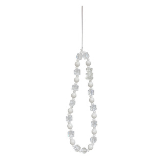 白色透明手机链挂绳串珠手腕挂链短款腕带牢固方块珍珠手链配件ccd相机U盘挂坠挂件甜酷女个性时尚潮牌壳