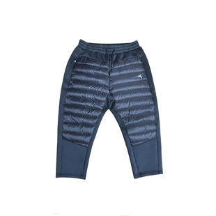 Tittallon体拓中性松紧弹力羽绒七分裤儿童滑雪中层保暖防寒棉裤