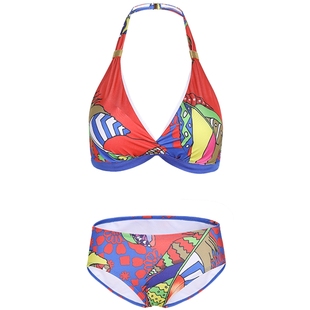 爱慕内衣女缤纷羽意比基尼分身泳衣女士泳衣AM672871