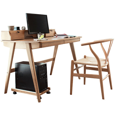 治木工坊简约全实木书桌学习桌