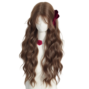 全头套增发量假发片长卷发蓬松高颅顶一片式大波浪无痕头顶补发片