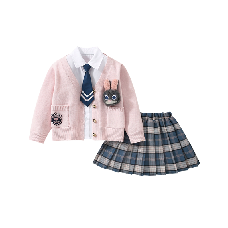 DeerBell女童JK套装兔子警官衣服