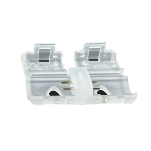 高压包胶led灯带免焊接头220v灯条中间接一字对接头cob