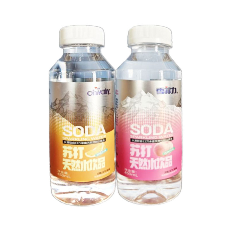 上海老品牌 雪菲力苏打天然水饮品 柠檬味450ml*15瓶 整箱批发