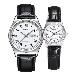 CASIO卡西欧手表男女情侣款简约时尚石英表礼物MTP-V006/LTP-V006