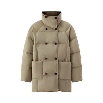 森马80绒子插肩袖风衣羽绒服女