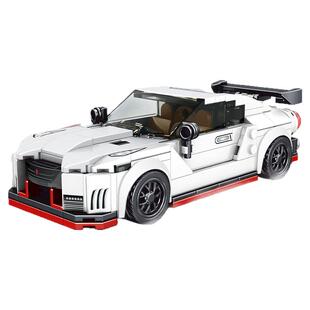 宇星模王旗舰店积木玩具八格车超跑入门低难度拼装赛车男孩模型