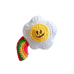 BKPP周边自制钥匙扣手工毛线钩织编织鸡蛋花彩虹挂件椰子花材料包