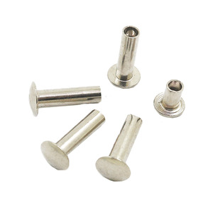 包邮GB873大扁头半空心铆钉扁圆头铆钉镀镍铁铆钉M2M2.5M3M4M5M68