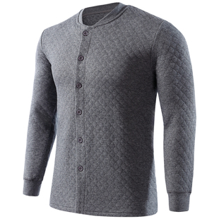 AB内衣男女士保暖上衣精梳棉三层夹棉立领保暖秋衣单件SZ18/SZ19